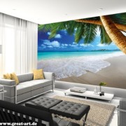 Fotomural-playa-de-arena-con-palmas-y-mar-Mural-playa-de-paraso-bajo-palmas-XXL-playa-decoracin-mural-GREAT-ART-0-0