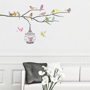 Decowall-DW-1202-14-aves-y-jaulas-de-pared-pegatinas-pegatinas-pegatinas-tatuaje-de-la-pared-Imagen-de-pared-Vinilos-decorativos-0